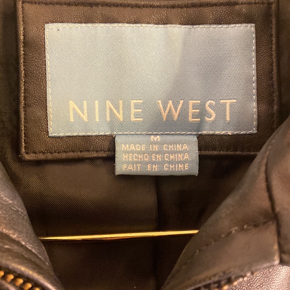 Nine West woman’s lightweight Leather coat size N - Picture 3 of 7